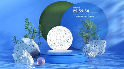 4k 治愈清新几何桌面