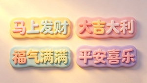 发财大吉福气平安