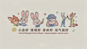 简约风朱迪尼克狐壁纸