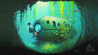 4K沉艇微光（护眼、真实时间）