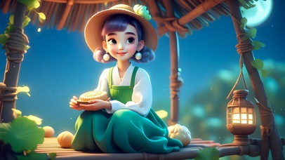 白菜菜祝大家中秋节快乐