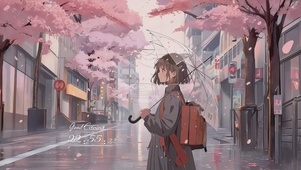 雨中少女