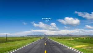 唯美草原公路