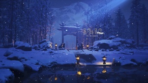 4K唯美治愈森林雪景