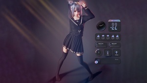 3D唯美黑丝女孩