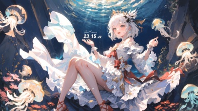 4K清纯可爱梦幻海底少女