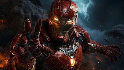 战斗中的钢铁侠