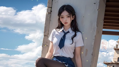 白云制服少女