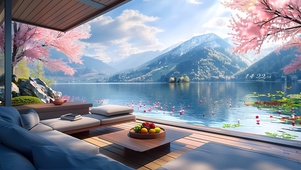樱花湖畔