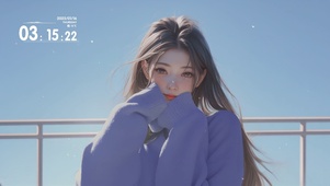 4K紫衣少女