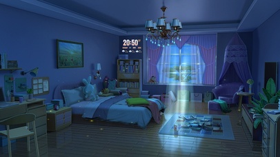 夜晚安静的卧室