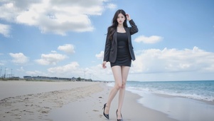 海边气质美女