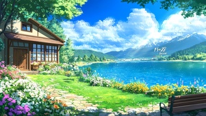 山野草地小屋	