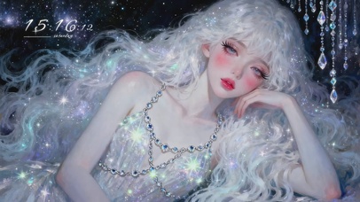 【4K】星光熠熠的白发少女