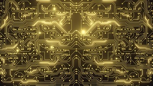 金色高科技电路板(无限循环)