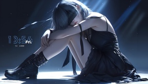 蒙眼少女