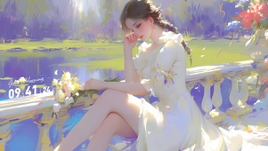 莫奈少女