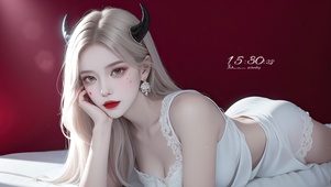 恶魔白毛女生
