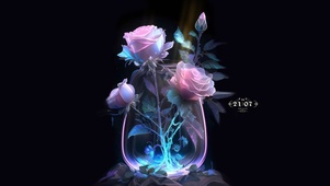治愈4k 玫瑰花
