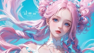 粉色发系少女