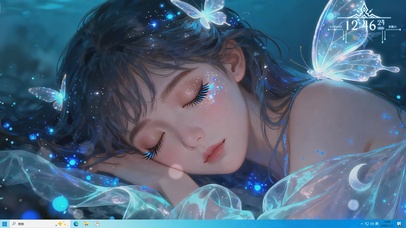 沉睡入梦的蝴蝶仙子