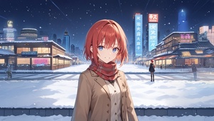雪景少女