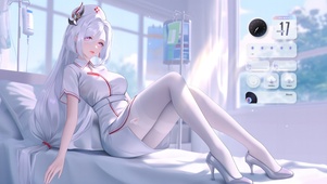 纯白小护士