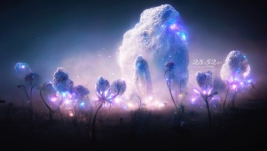 4k 唯美梦幻仙境花海