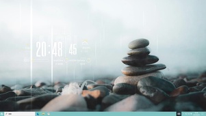 4k清晨的河边