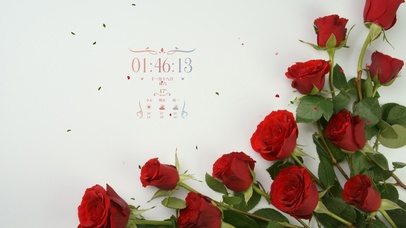 治愈清新玫瑰桌面