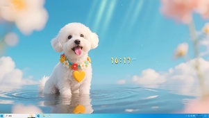可爱比熊犬