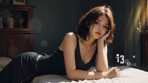 忧郁气质美女
