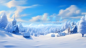 雪后阳光