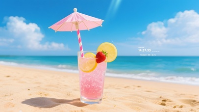 海边夏日果汁
