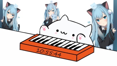 邦戈猫-弹琴-音频互动-猫羽雫