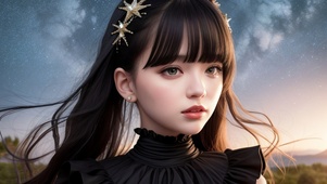 黑发青春美少女