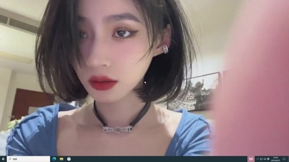 性感清纯短发御姐 居家美女 