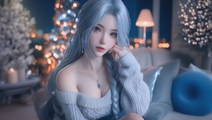 甜美超可爱居家少女