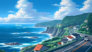  治愈 海边小镇