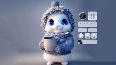 4K可爱呆萌小兔子