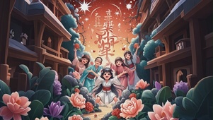 一家人庆祝节日快乐