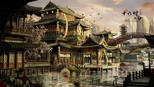 4K中国风古城
