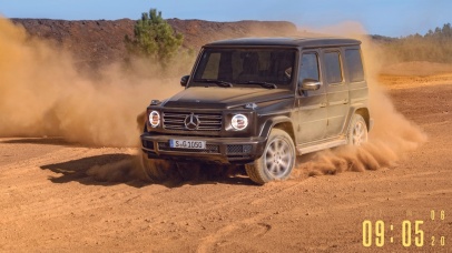 奔驰大G沙漠漂移