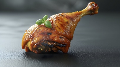 美食烧烤鸡腿02