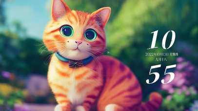 可爱蝴蝶结橘猫