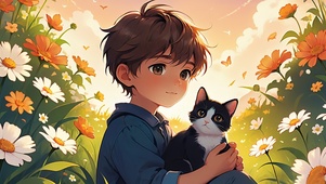 猫咪与男孩