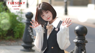 短发可爱的学妹