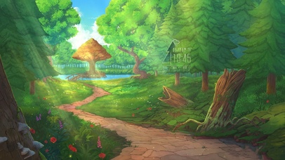 唯美治愈阳光森林小路