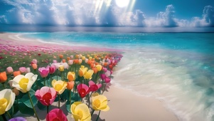 海岸花开