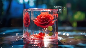 树脂红玫瑰